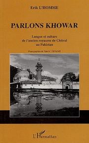 Cover of PARLONS KHOWAR: Langue et culture de l'ancien royaume de Chitral au Pakistan (Collection Parlons) (French Edition)