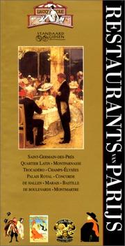 Cover of: Restaurants de Paris