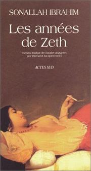 Cover of: années de Zeth: roman