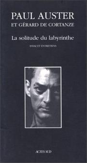 Cover of: La solitude du labyrinthe by Paul Auster