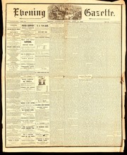 Cover of: Saturday evening gazette: April 15, 1865