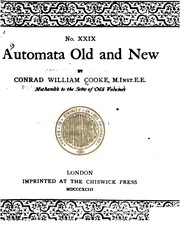 Cover of: Automata old and new by Conrad William Cooke