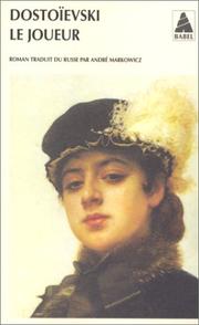 Cover of: Le Joueur by Фёдор Михайлович Достоевский