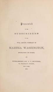 Cover of: Martha Washington by Benson John Lossing