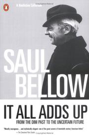 Cover of: It All Adds Up by Saul Bellow