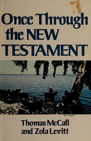 Cover of: Once through the New Testament