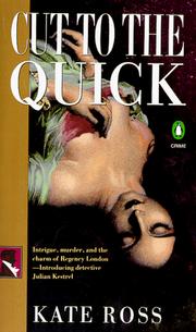Cover of: Cut to the Quick by Kate Ross