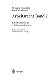 Cover of: Arbeitsrecht by Wolfgang Hromadka