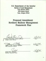 Cover of: Proposed amendment of the Northern Malheur Management Framework Plan and proposed ACEC management plan and environmental assessment OR-030-94-02 for Leslie Gulch Area of Critical Environmental Concern (ACEC) by United States. Bureau of Land Management. Vale District