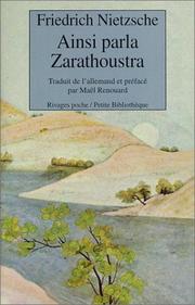 Cover of: Ainsi parla Zarathoustra