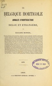 Cover of: La Belgique horticole: Journal des jardins
