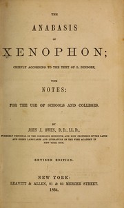 Cover of: The Anabasis of Xenophon by Xenophon
