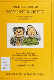 Cover of: Max und Moritz by Wilhelm Busch