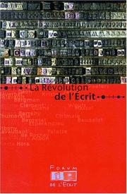 La révolution de l'écrit by Forum de l'écrit. (2nd 1999 Paris, France)