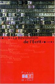 Cover of: La revolution de l'ecrit by 