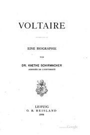 Cover of: Voltaire, eine Biographie.