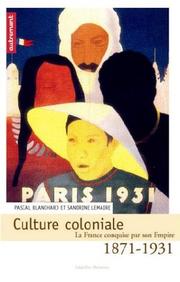 Cover of: Culture coloniale  by Blanchar