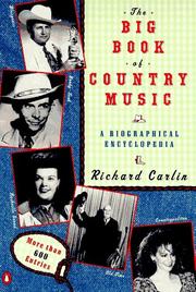 Cover of: The big book of country music: a biographical encyclopedia