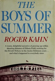 Cover of: The boys of summer. by Roger Kahn