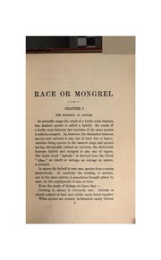 Cover of: Race or mongrel: a brief history of the rise and fall of the ancient races of earth by Alfred Paul Karl Eduard Schultz