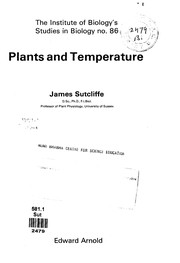 Plants and temperature by James Frederick Sutcliffe
