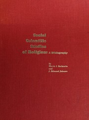 Cover of: Social scientific studies of religion by Morris I. Berkowitz