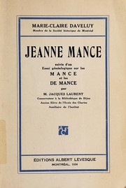Cover of: Jeanne Mance