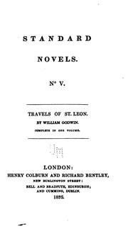 Cover of: St. Leon: A Tale of the Sixteenth Century by William Godwin