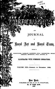 Cover of: The Horticulturist, and Journal of Rural Art and Rural Taste by Luther Tucker