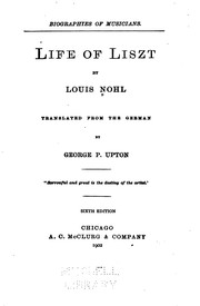 Cover of: Life of Liszt by Ludwig Nohl