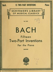 Cover of: Fifteen two-part inventions for the piano