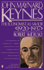 Cover of: John Maynard Keynes: Volume 2 | Robert Skidelsky