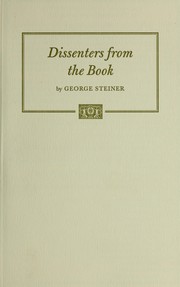 Cover of: Dissenters from the book by George Steiner