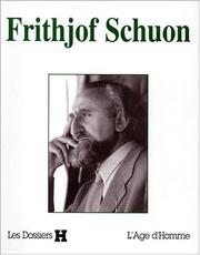 Cover of: Frithjof schuon by 