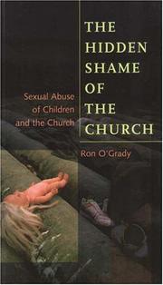 Cover of: The Hidden Shame of the Church by Ron O'Grady
