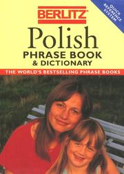 Cover of: Berlitz Polish Phrase Book & Dictionary (Berlitz Phrase Book)