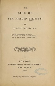 Cover of: The life of Sir Philip Sidney.