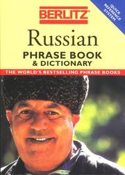 Berlitz Russian phrase book by Berlitz Publishing Company