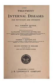 Cover of: Treatment of internal diseases: for physicians and students