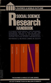 Cover of: Social science research handbook