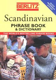 Scandinavian phrase book & dictionary by Berlitz Publishing Company
