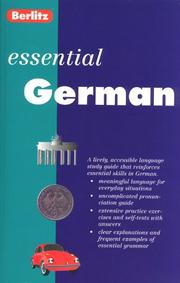 Cover of: Berlitz Essential German