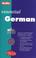 Cover of: Berlitz Essential German