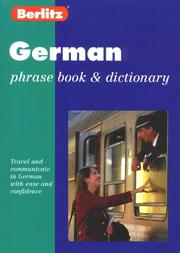 Cover of: Berlitz German Phrase Book