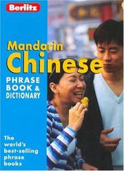 Cover of Berlitz Mandarin Chinese Phrase Book (Berlitz Phrase Book) by Berlitz Guides