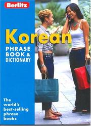 Korean phrase book by Berlitz Publishing Company, Berlitz Guides