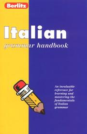 Cover of: Berlitz Italian Grammar Handbook
