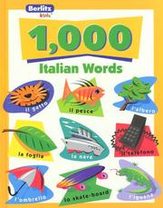 Cover of: 1,000 Italian words.