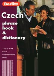Cover of: Berlitz Czech Phrase Book
