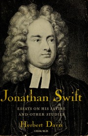 Cover of: Jonathan Swift: essays on his satire and other studies